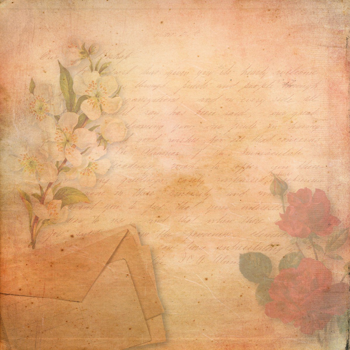 Старинная бумага для писем