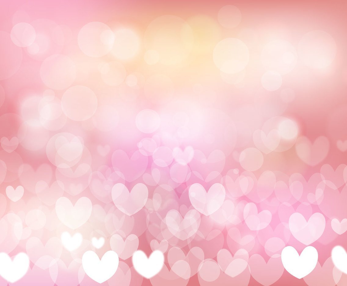 Нежный фон с сердцами