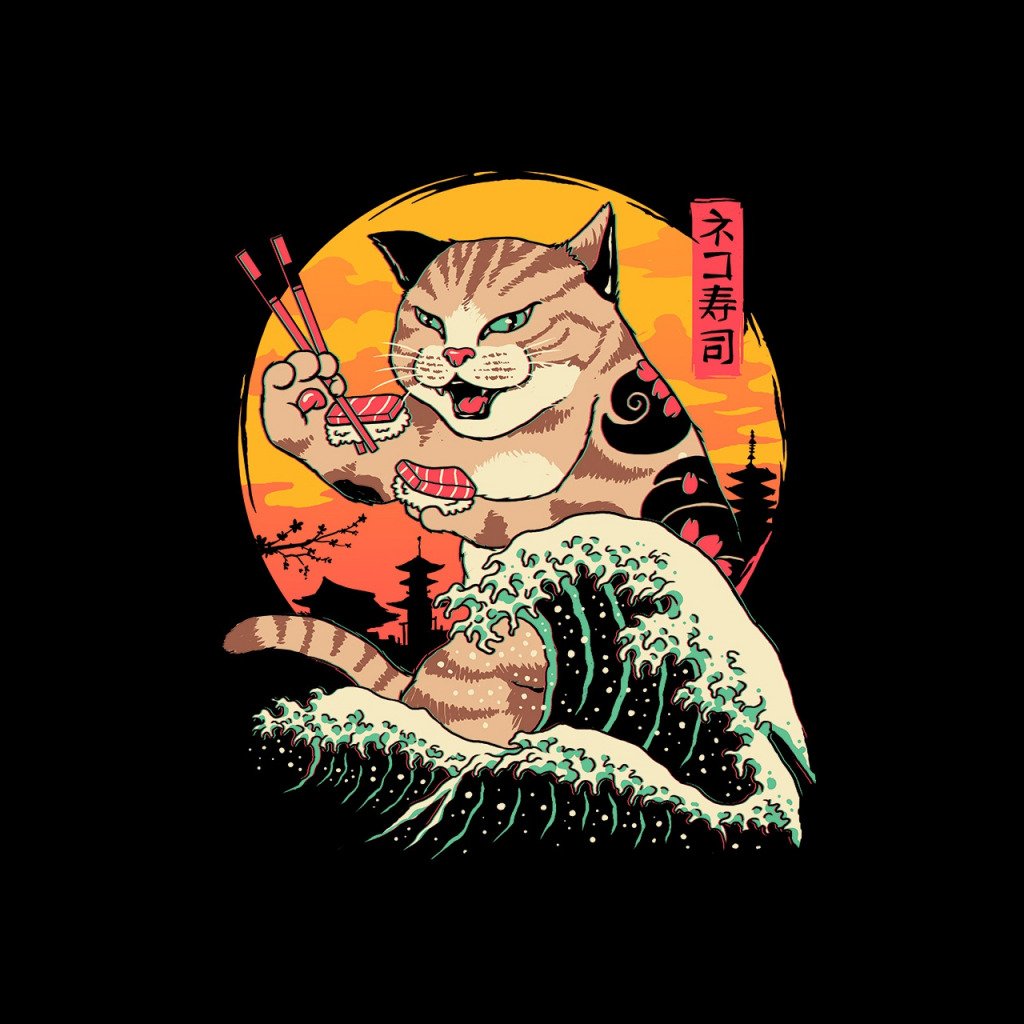 Кошка нэко символ Японии