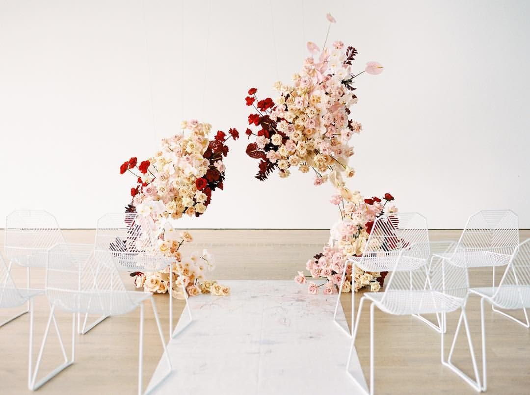 Декорации на свадьбу Минимализм