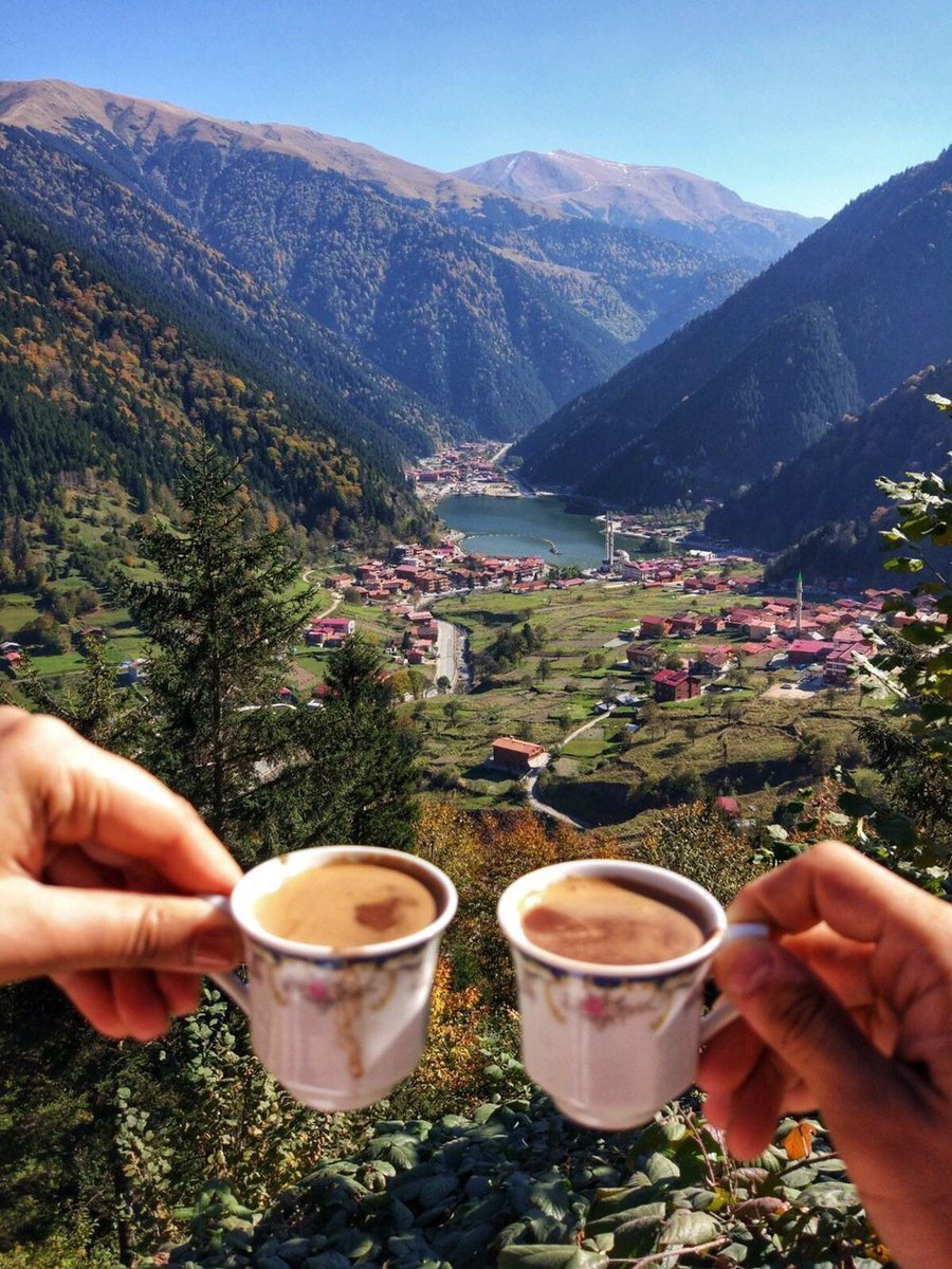 Утренний кофе в горах