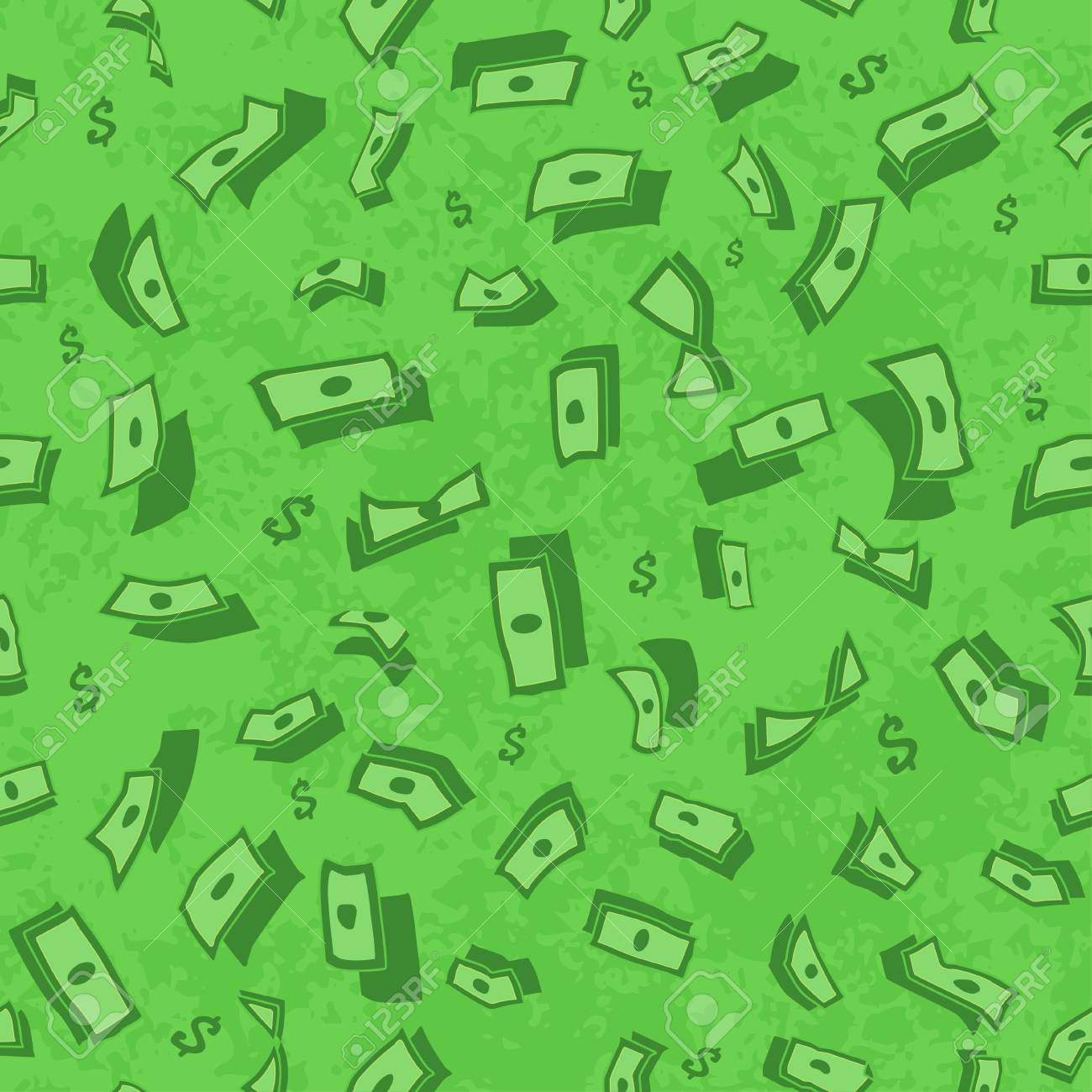 Деньги на зеленом фоне