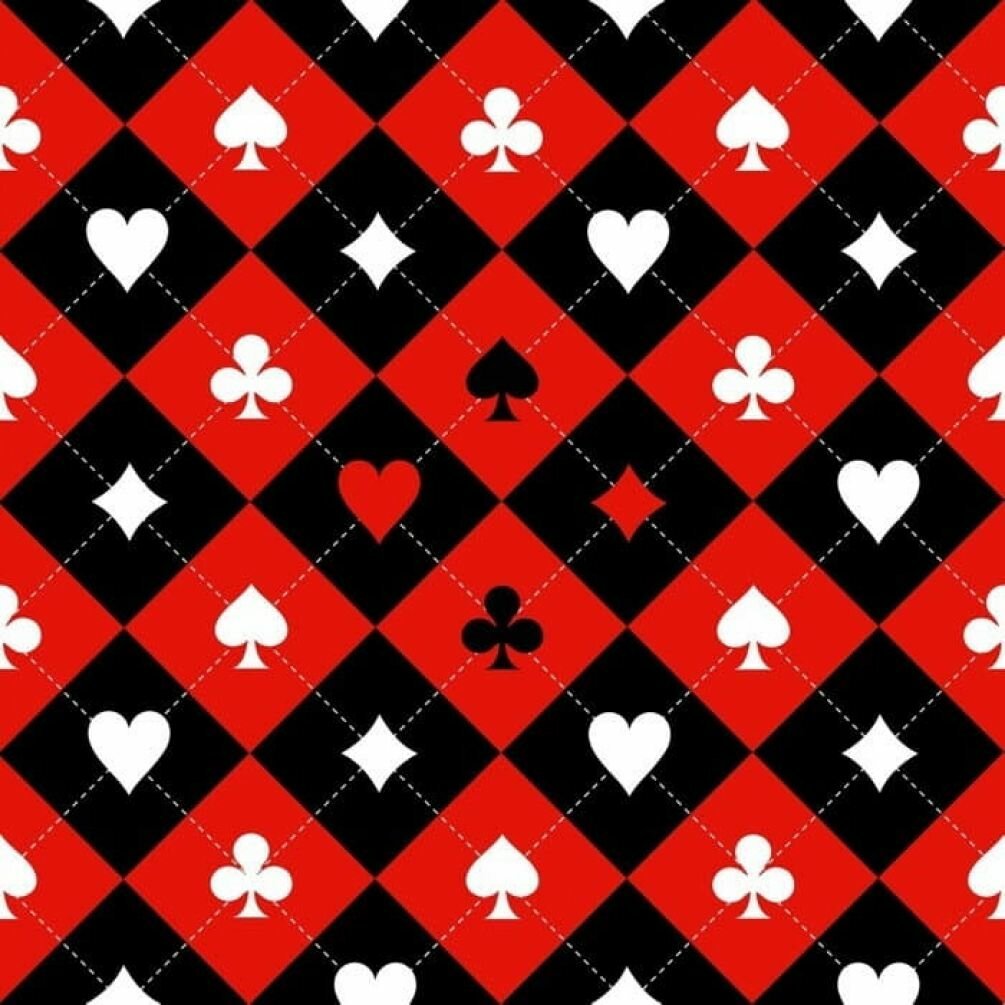 Ромбы черный красный белый