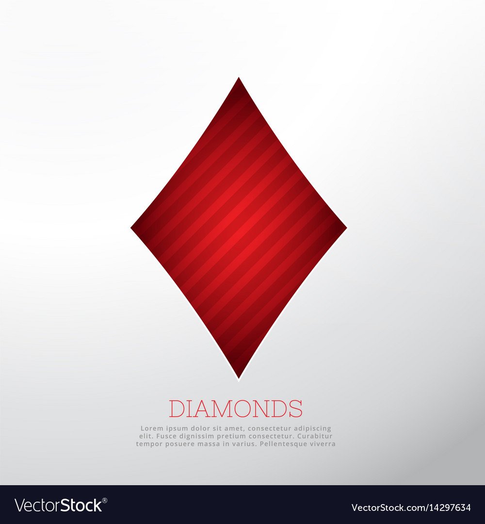 Красно белый ромб