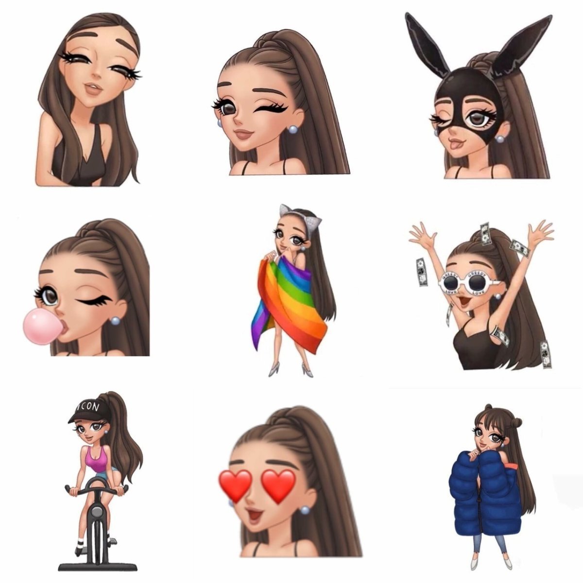 Стикеры ариана аримоджи