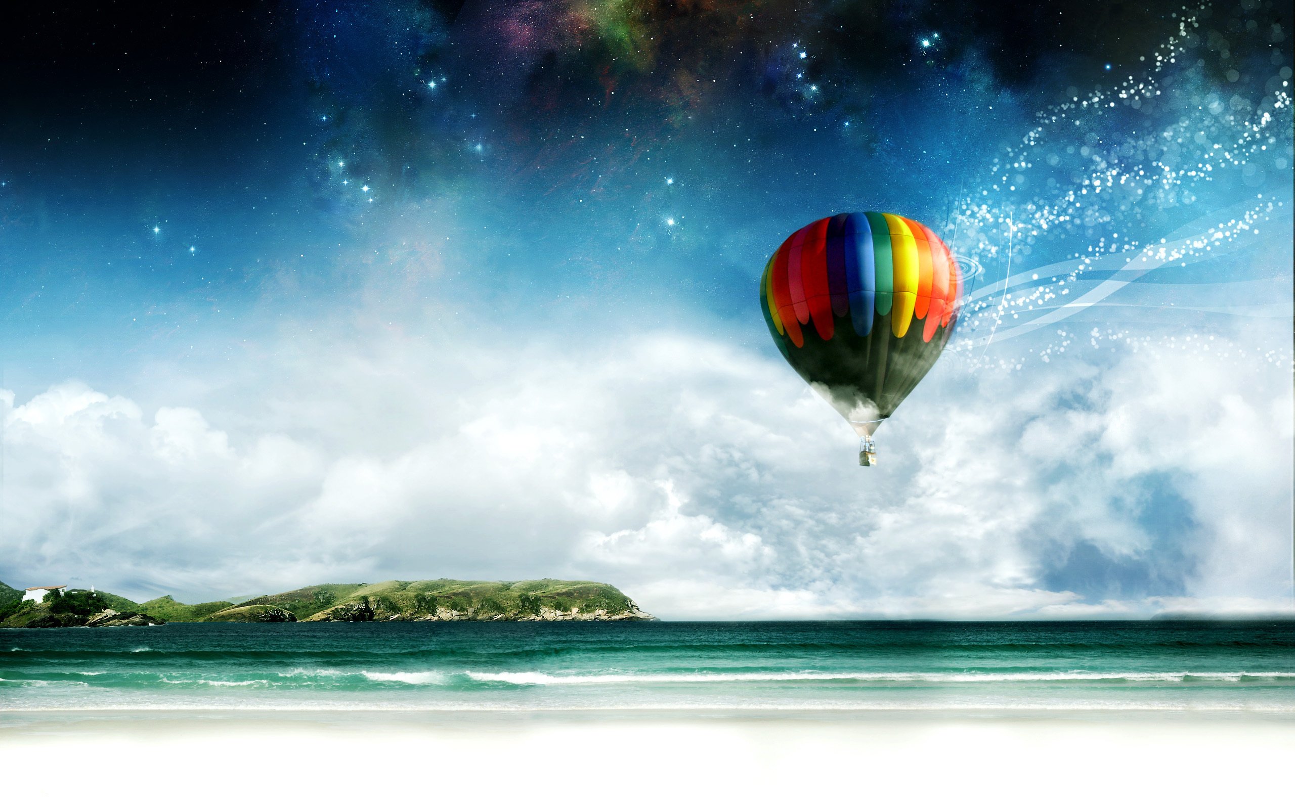 Воздушный шар на море. Воздушный шар. Воздушный шар мечта. Фотообои воздушные шары. Заставка на рабочий стол воздушные шары.