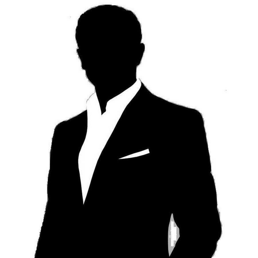 Силуэт мужчины в костюме