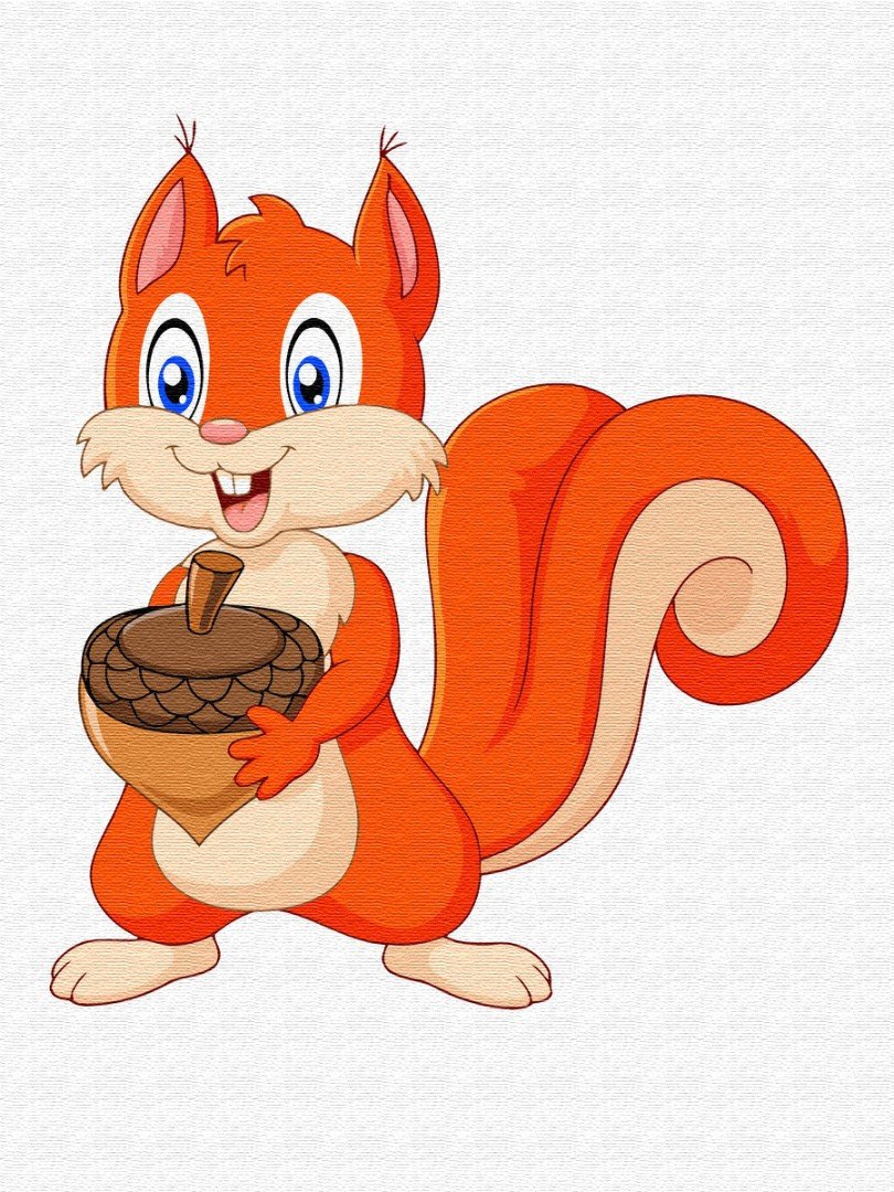 Белочка мультяшная