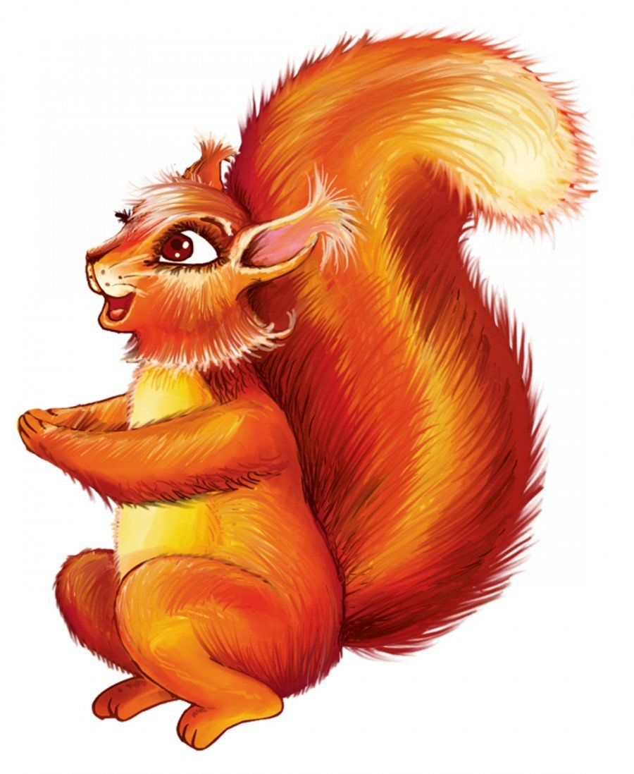 Белка мультяшная
