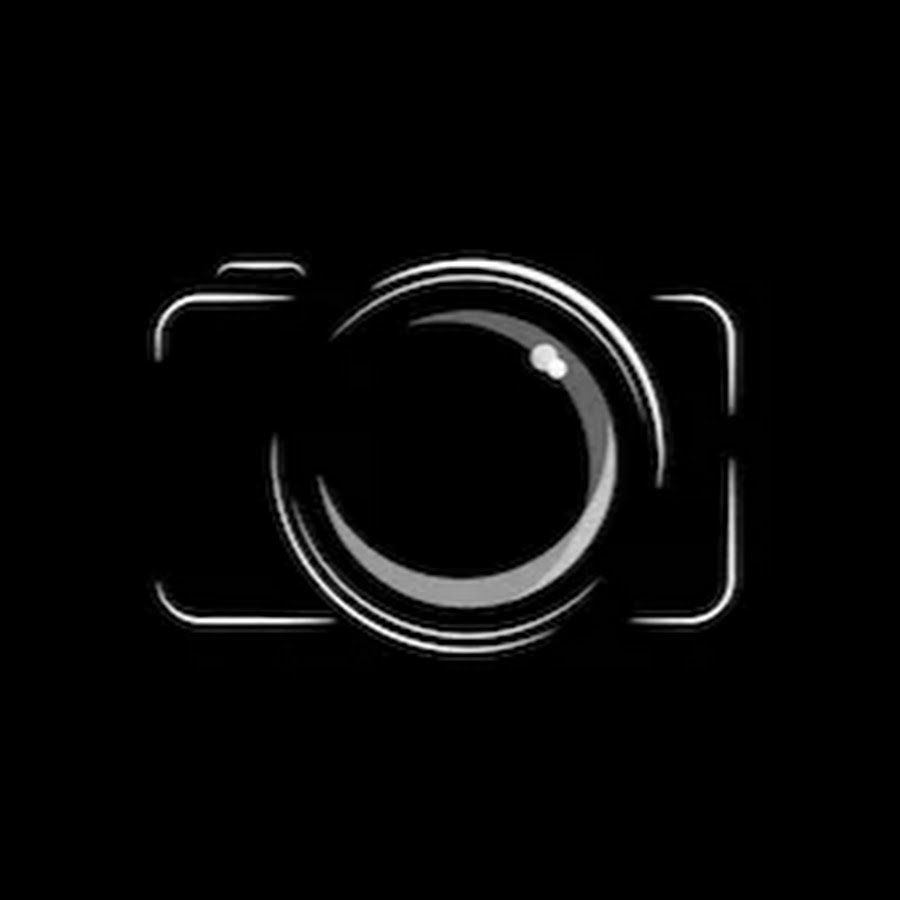 Иконка фотоаппарат на черном фоне