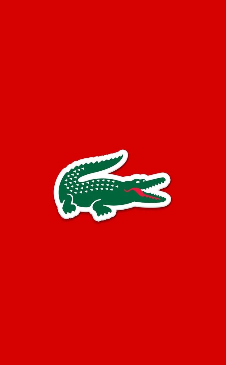 Лакост на Красном фоне