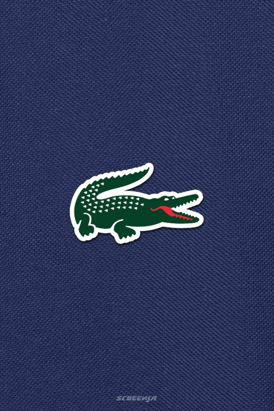 Логотип лакост на черном фоне