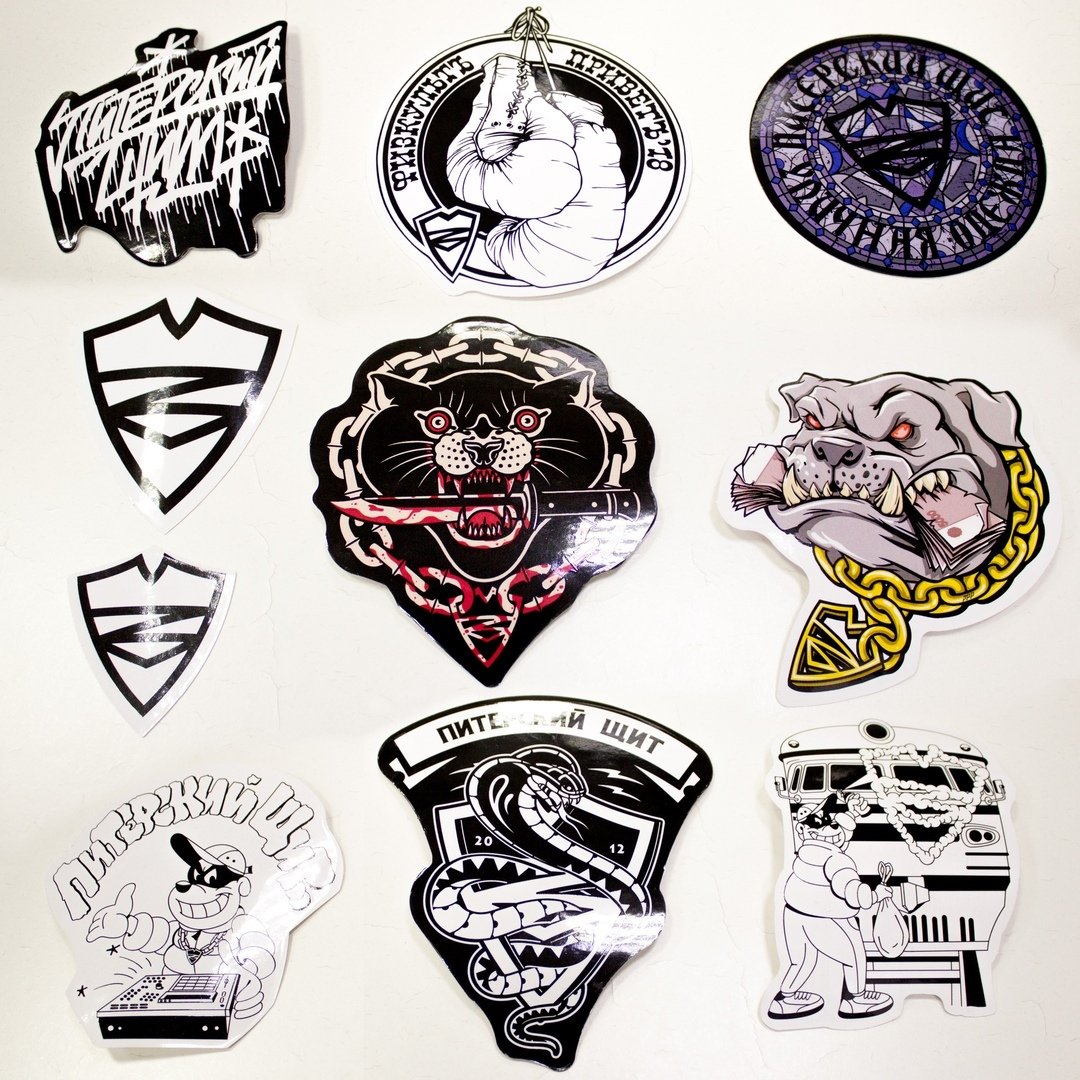 Стикеры Питерский щит