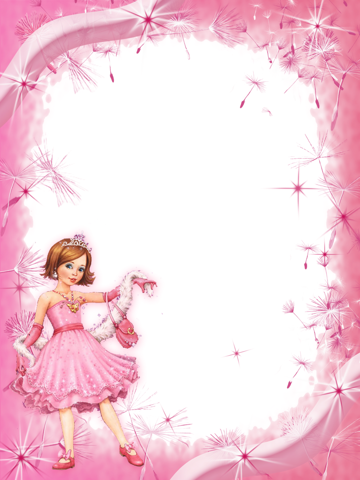 Фон розовый детский