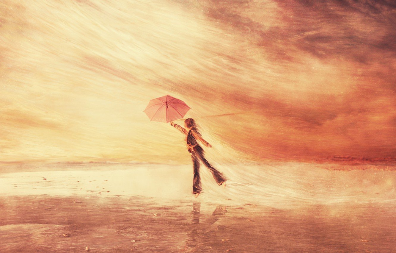 Лети навстречу мечте и против ветров. Девушка на ветру. Человек ветер. Полет с зонтом. Человек с зонтиком.