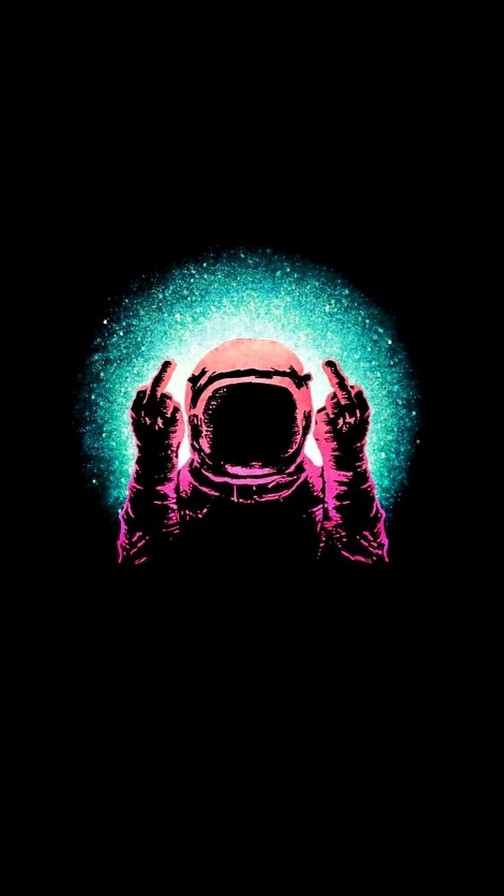 Обои космонавт на айфон