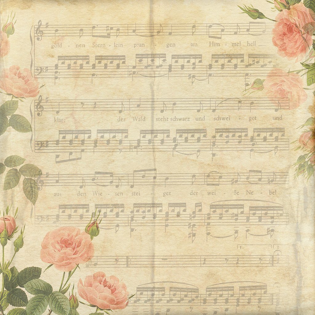 Ноты на фоне осени