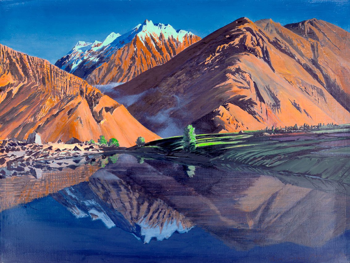 Горы черно белые