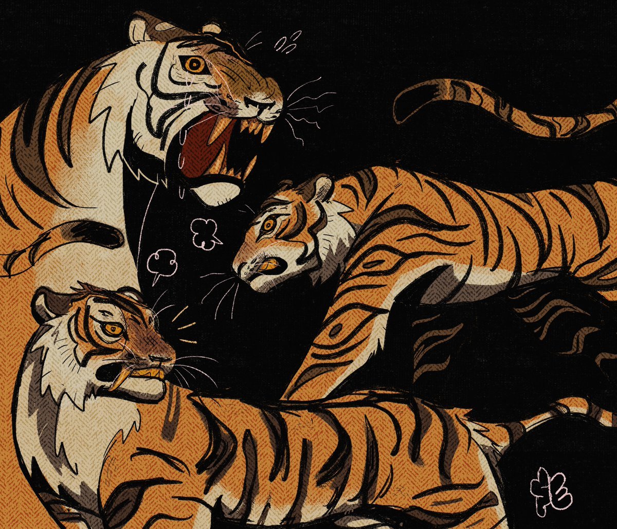 Тигр и тигрица любовь