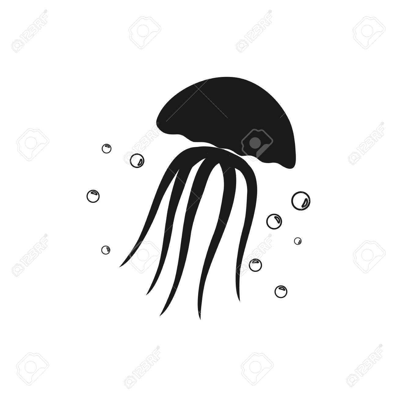 Медуза силуэт