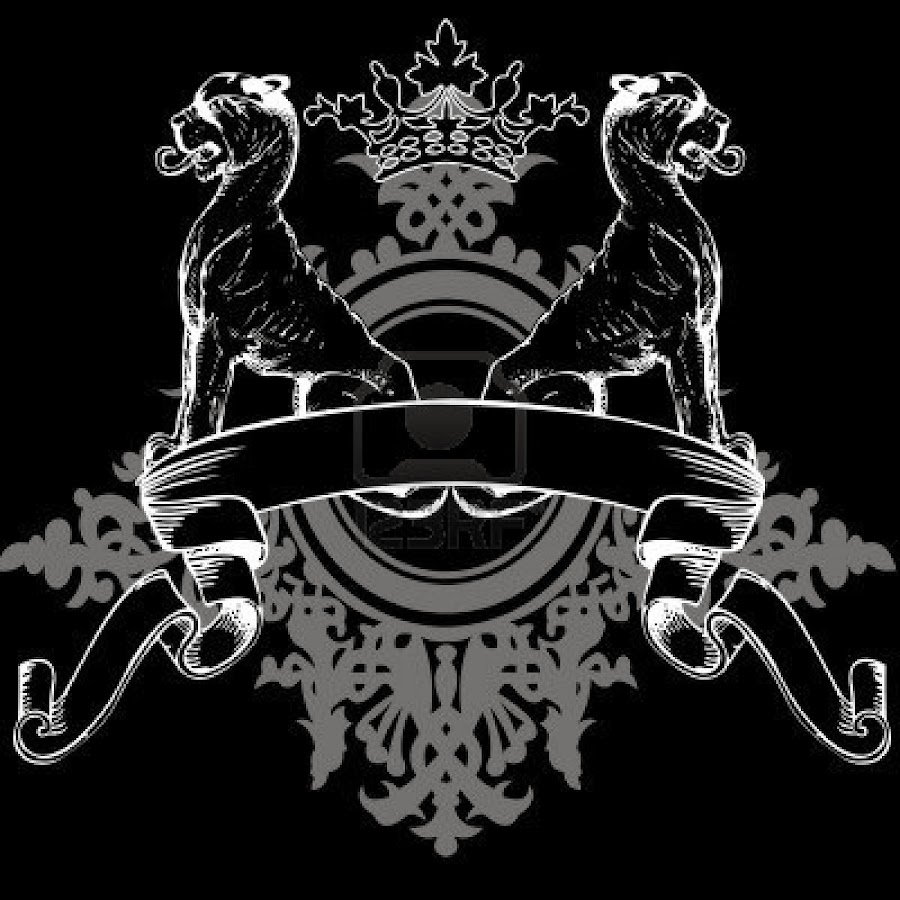 Чёрный Лев в короне герб