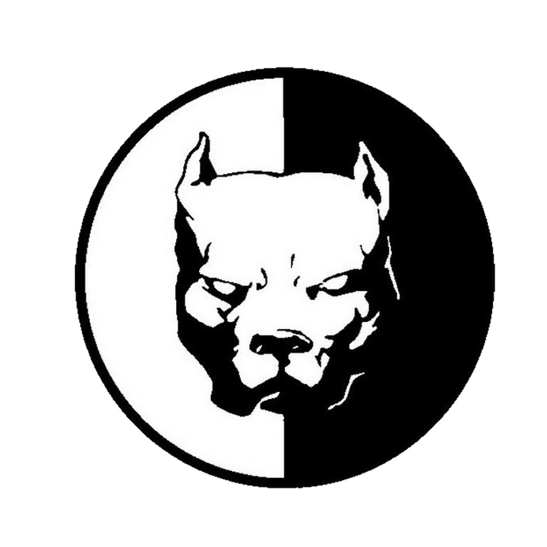 Трафарет для стен бульдог