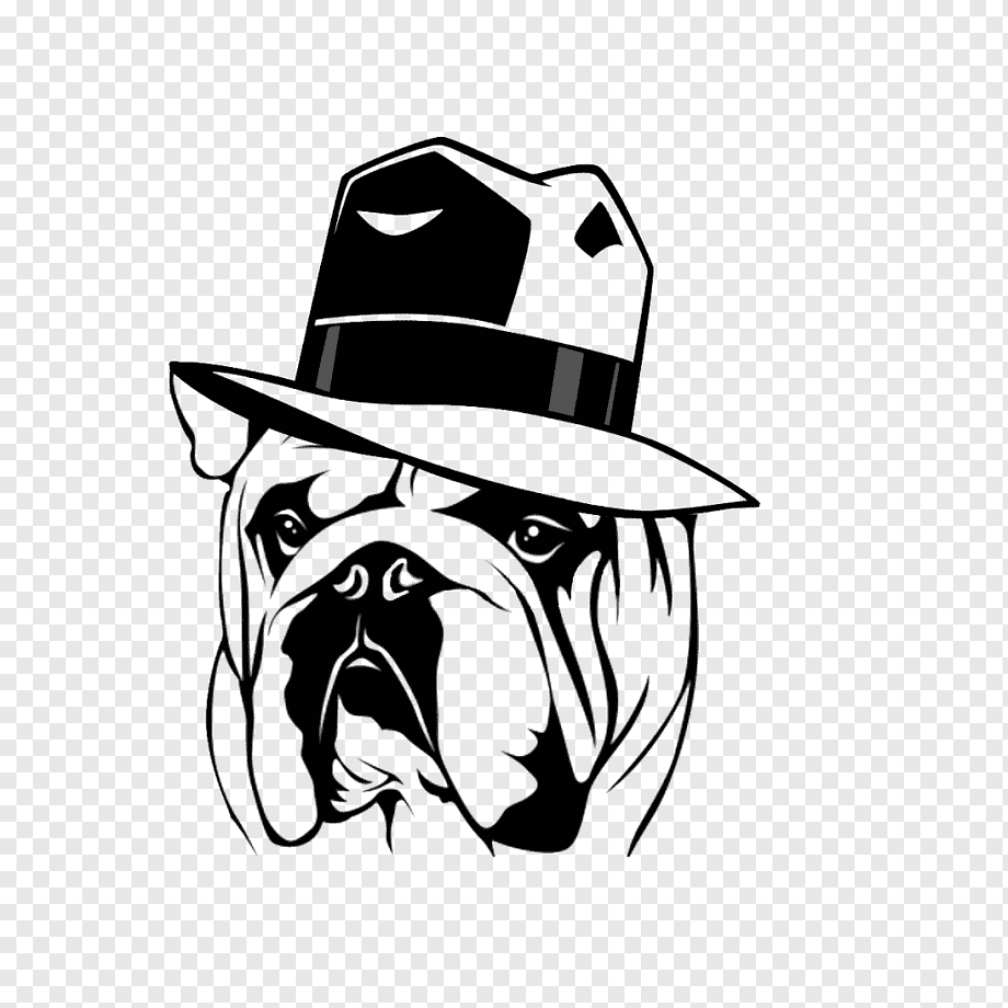 Рисунок Графика бульдога