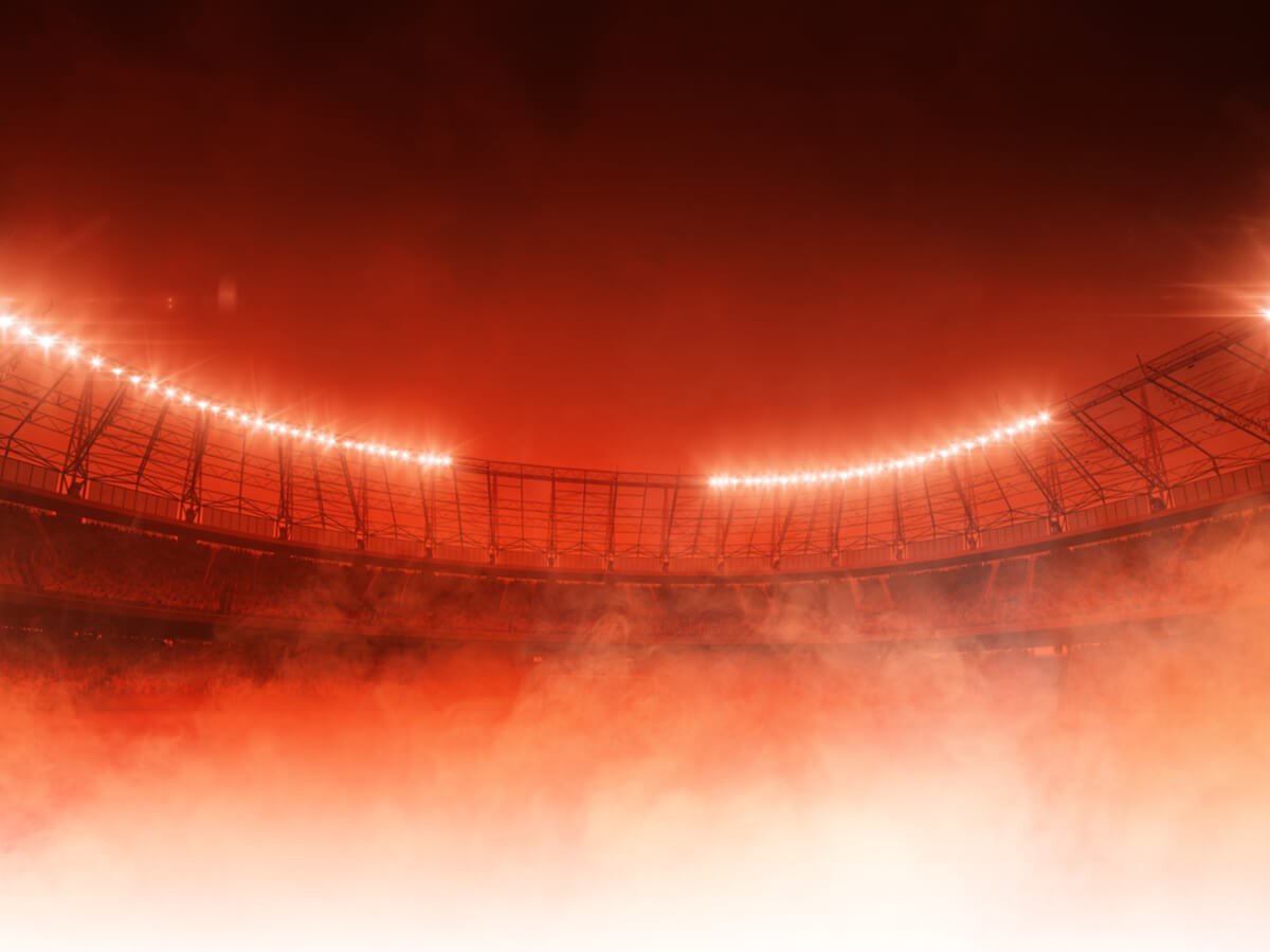 Красный фон футбол