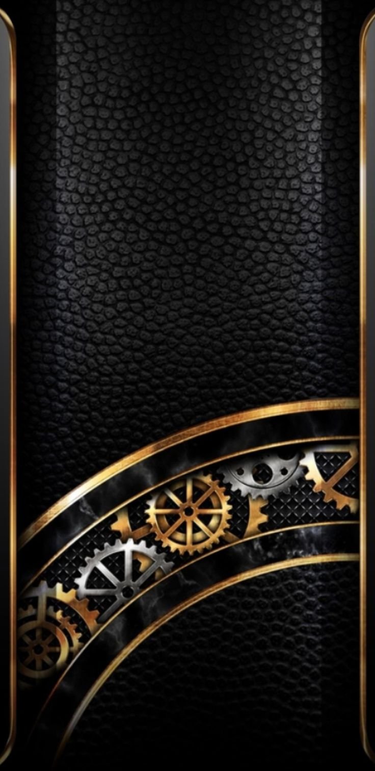 Обои черные с золотом