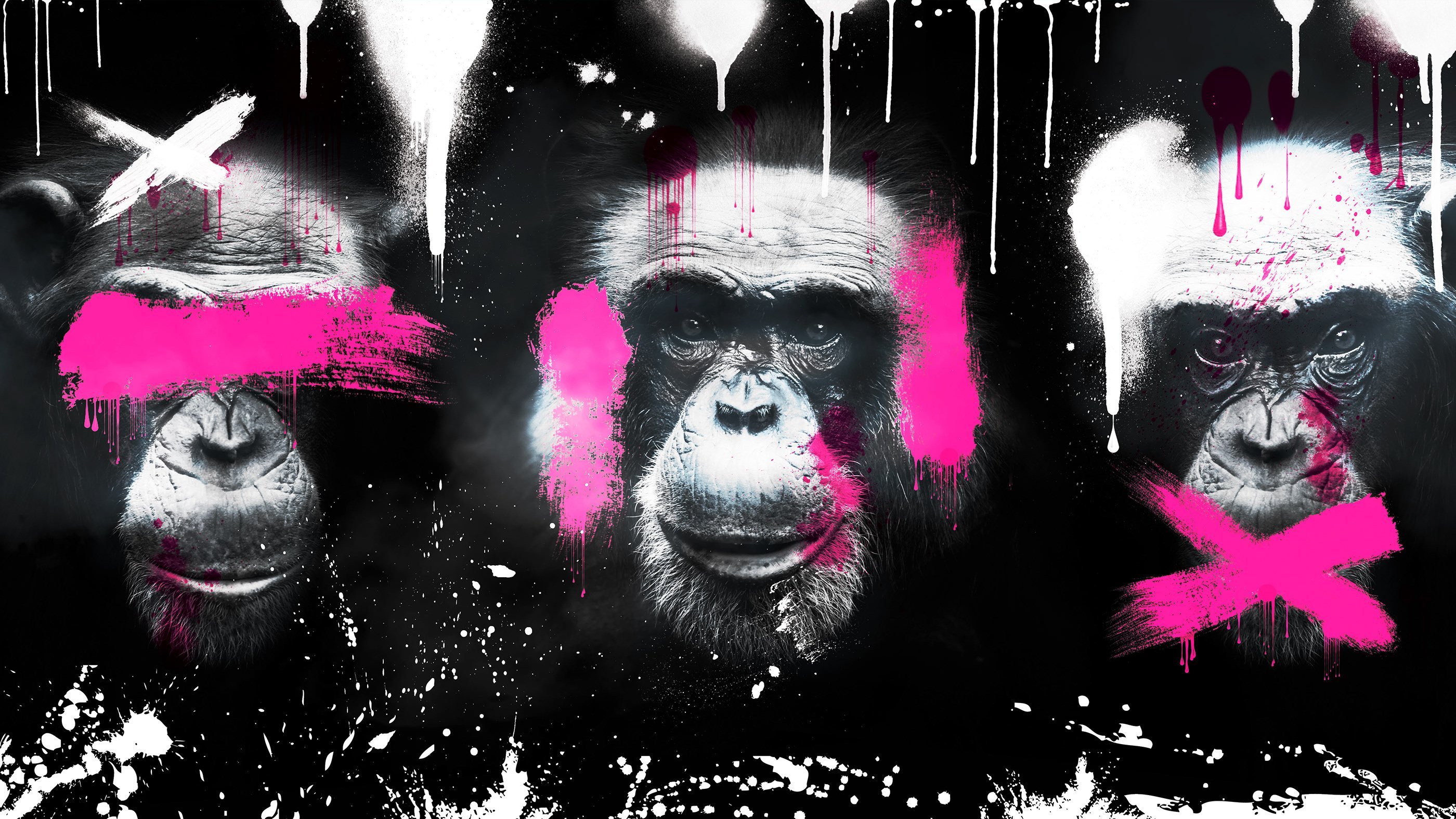 Постер три обезьяны