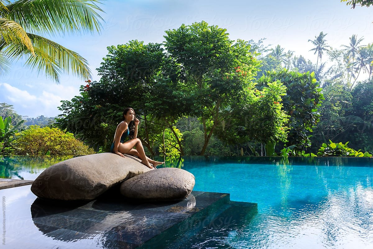 Остров Бали красиво девушка