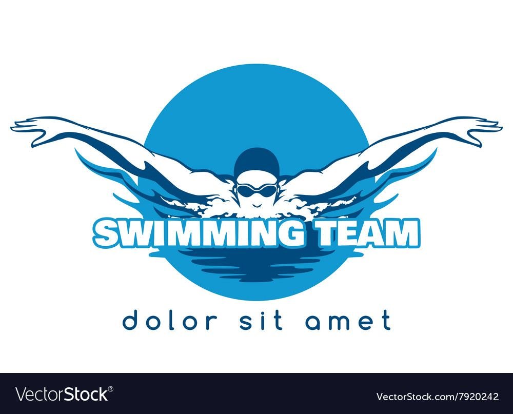 Мальчик плавает мультяшный