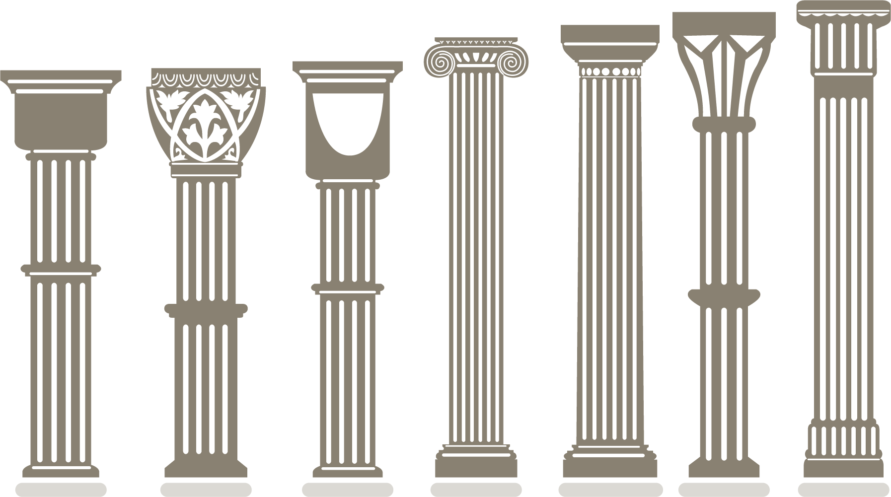 Дорическая колонна вектор. Арки в дорическом ордере. Колонны в древнем Риме. Римские арки вектор.