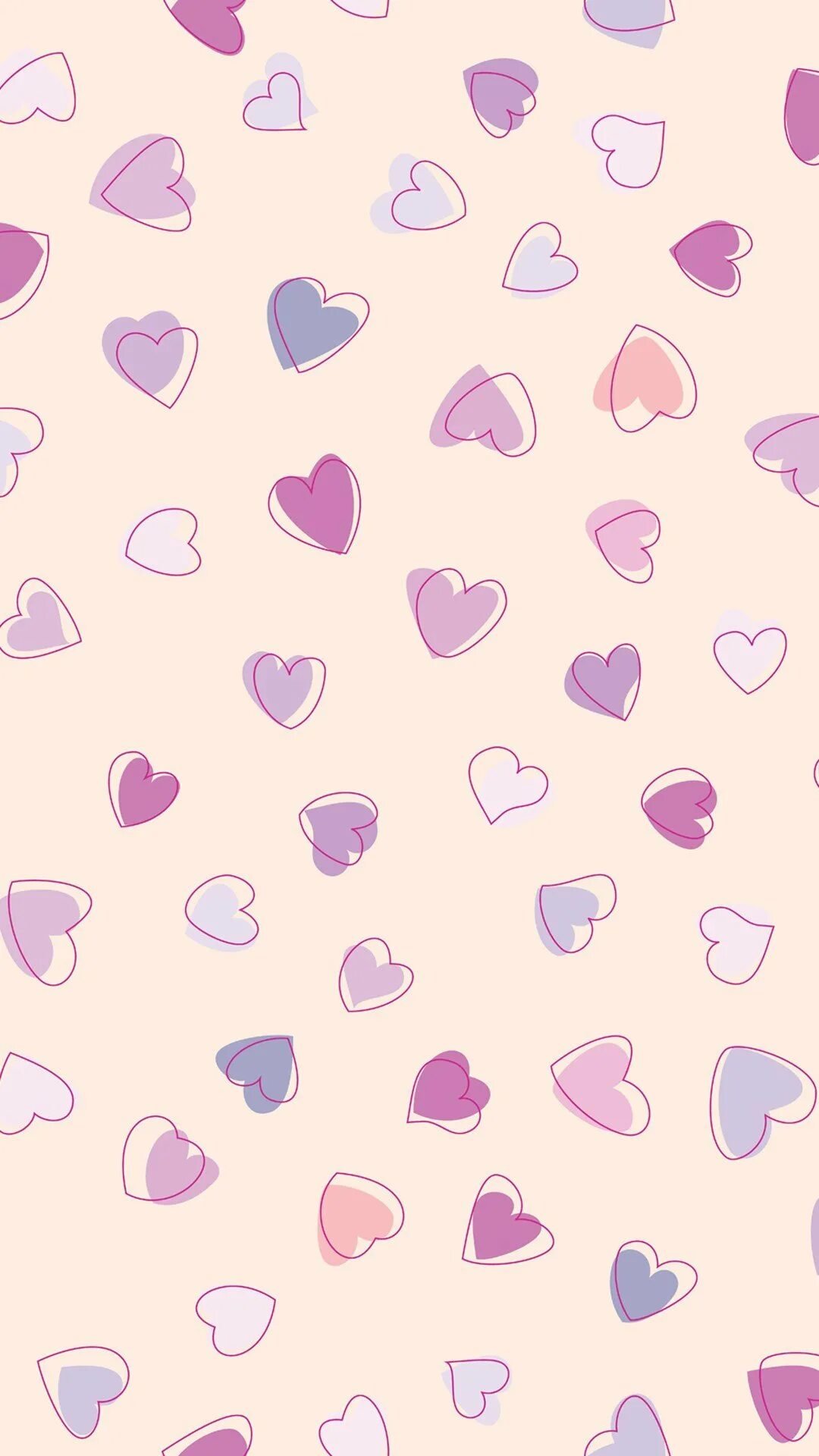 Красивый фон с сердечками