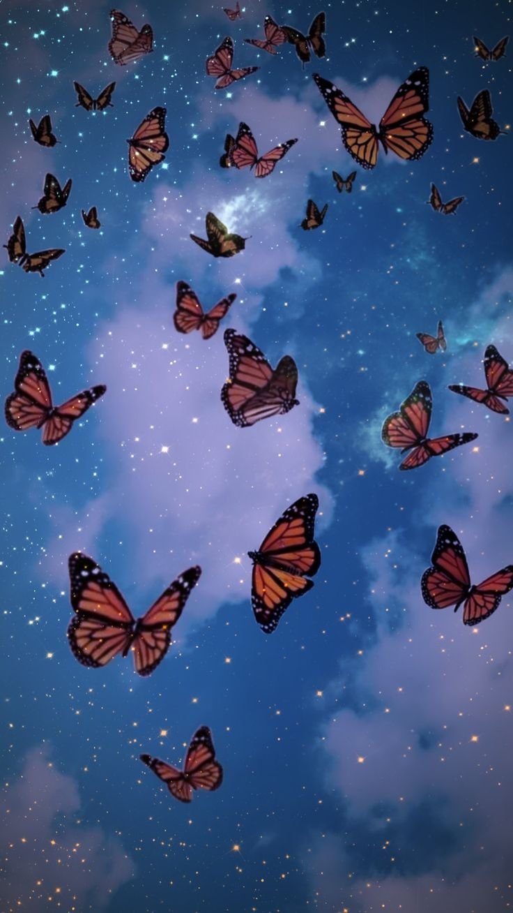 Бабочка фиолетовая