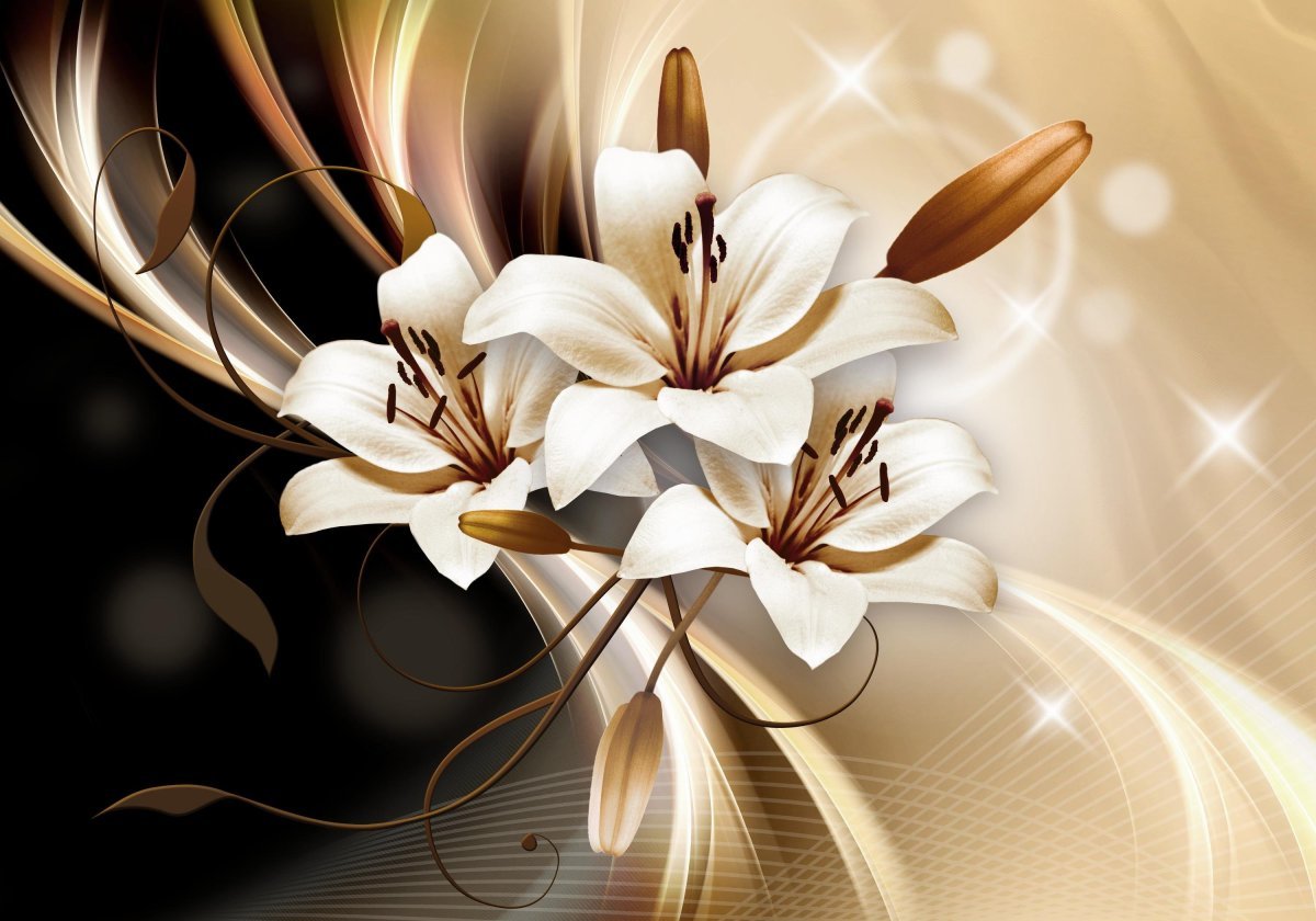 Фотообои лилии