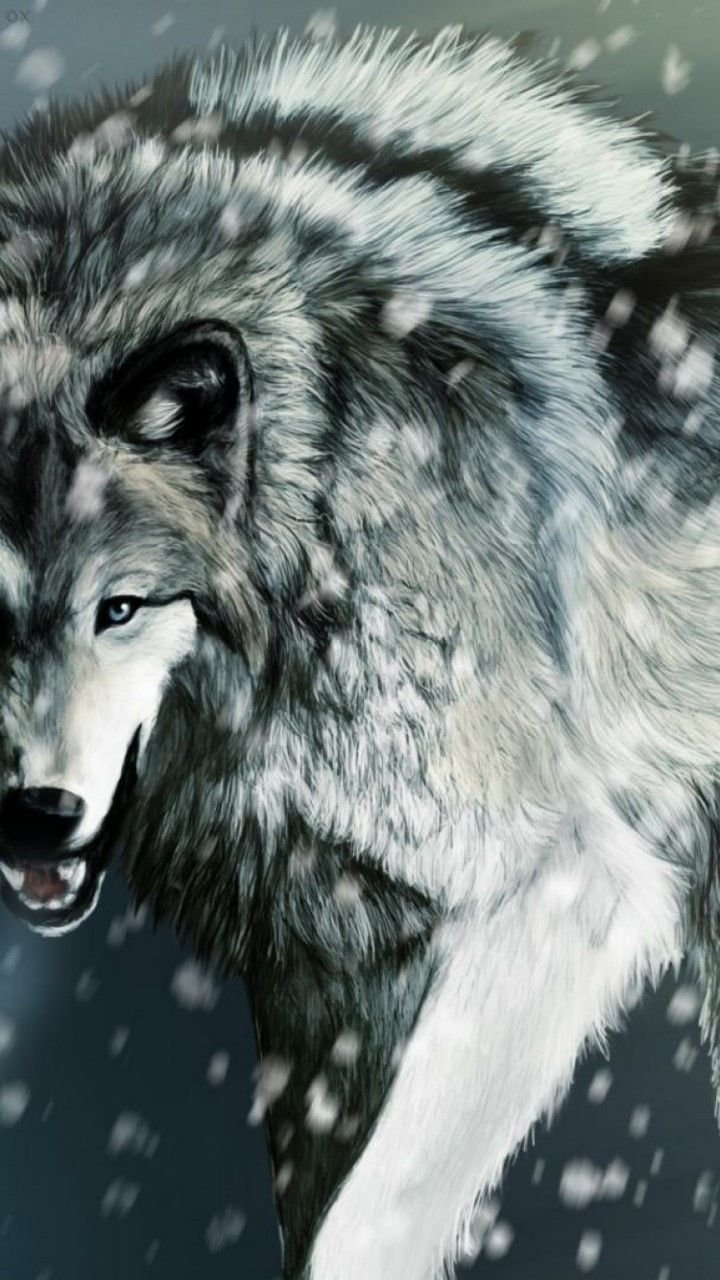 Фоновый рисунок волк