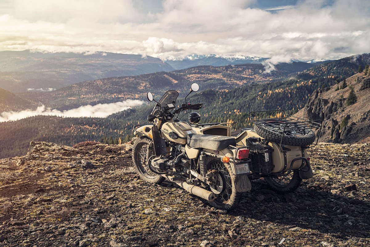 Урал с коляской 4к