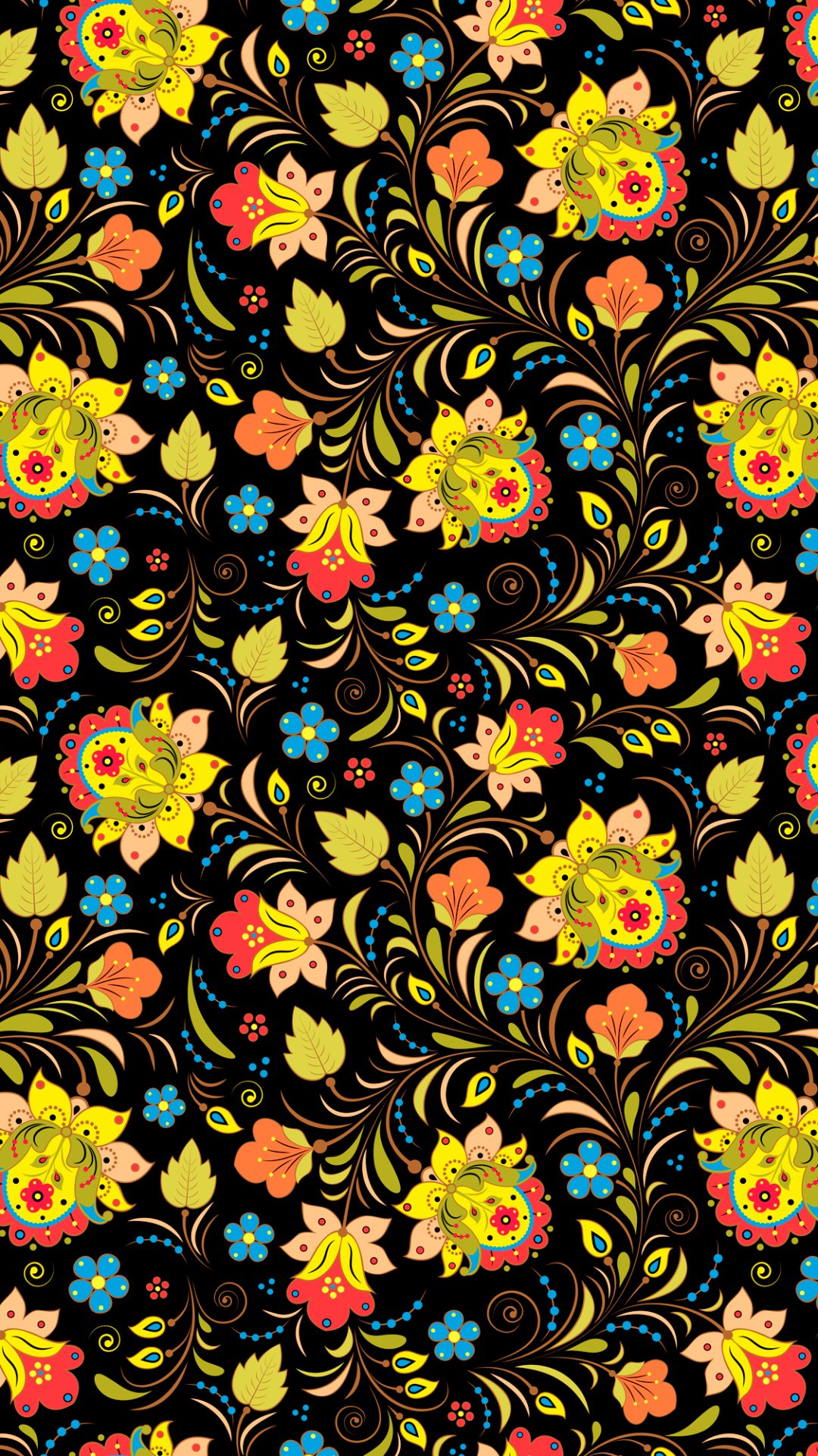 Хохлома цветы