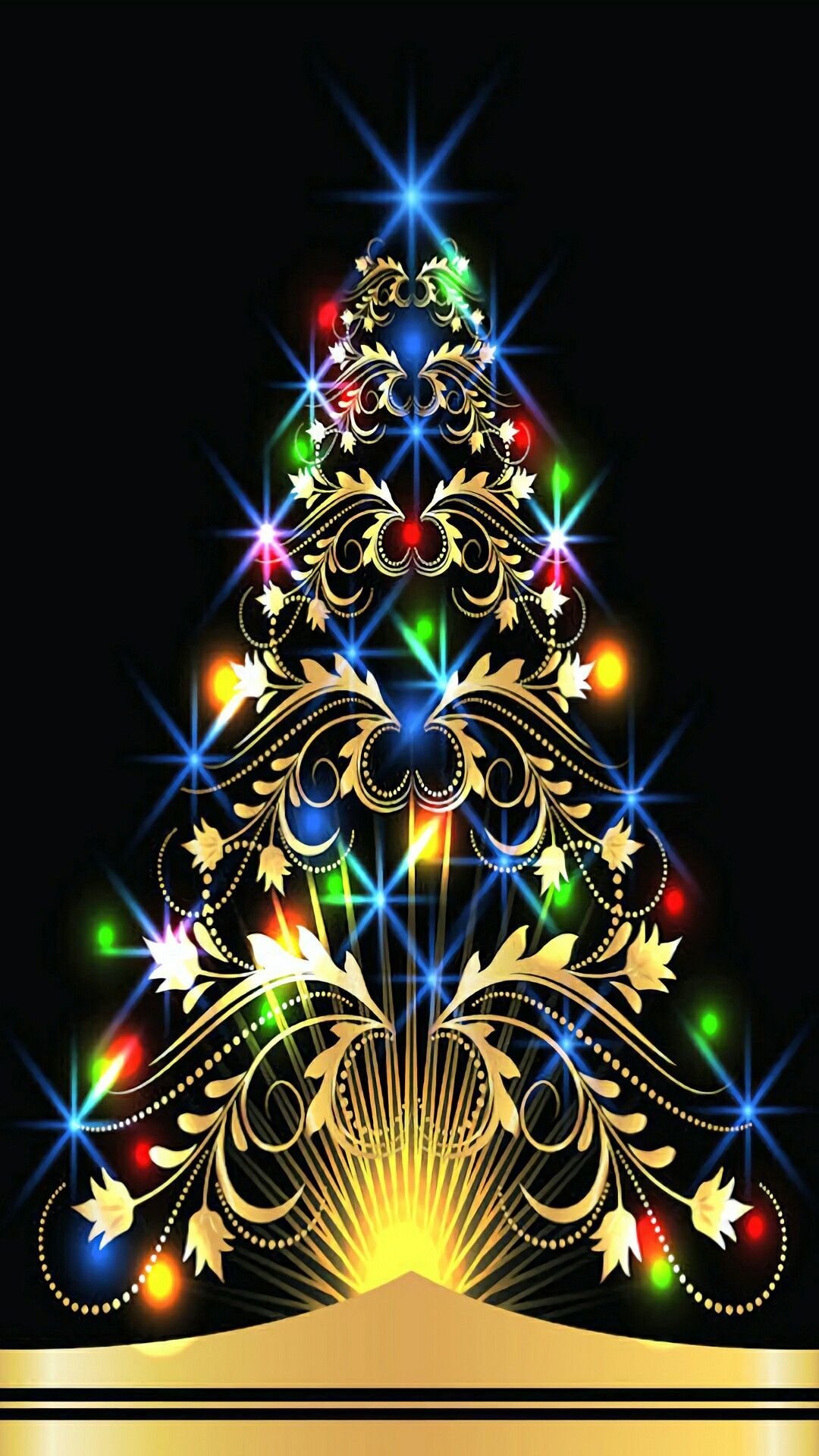 Новогодняя елочка на телефон