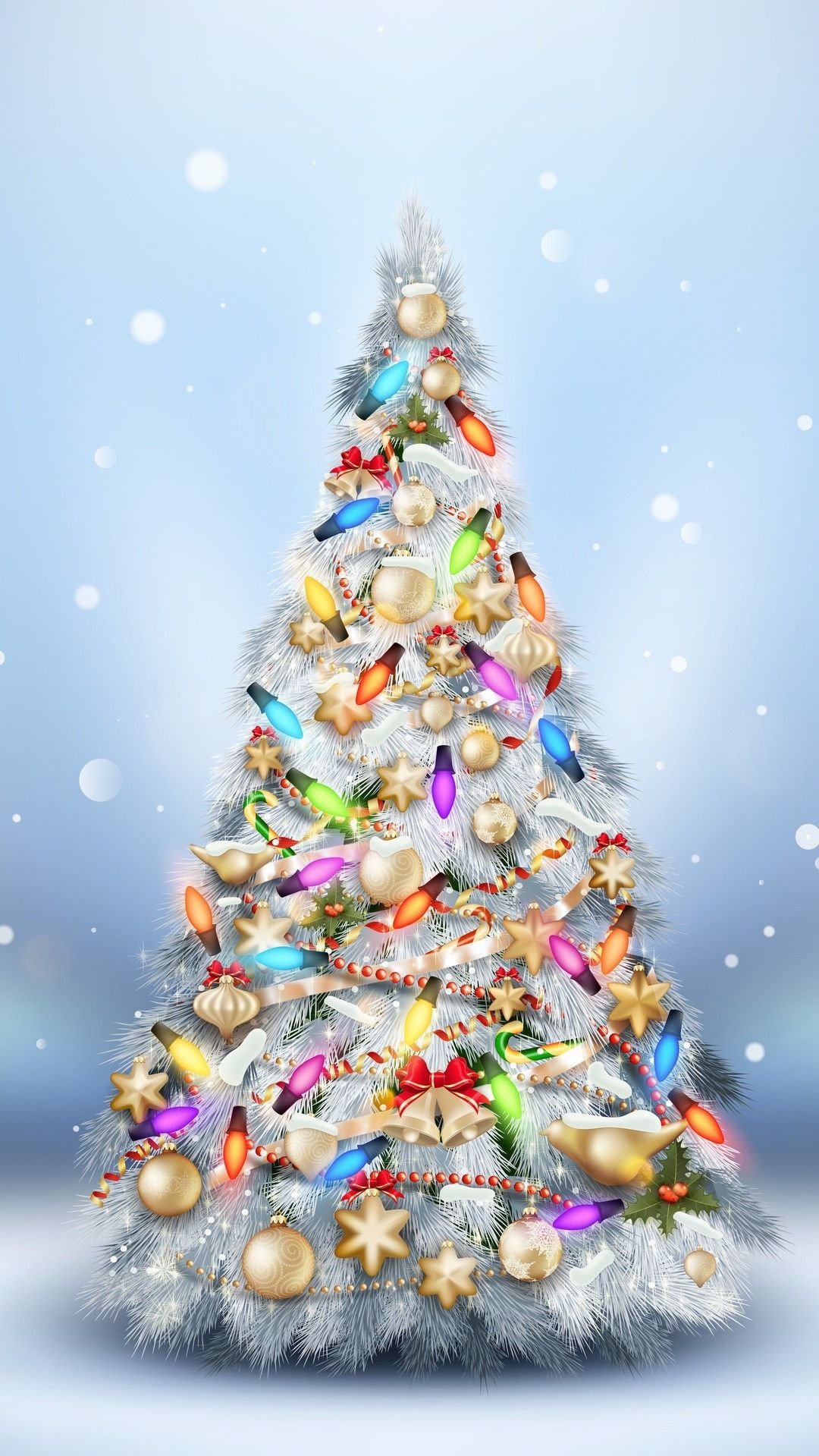 Новогодняя елка вертикальная