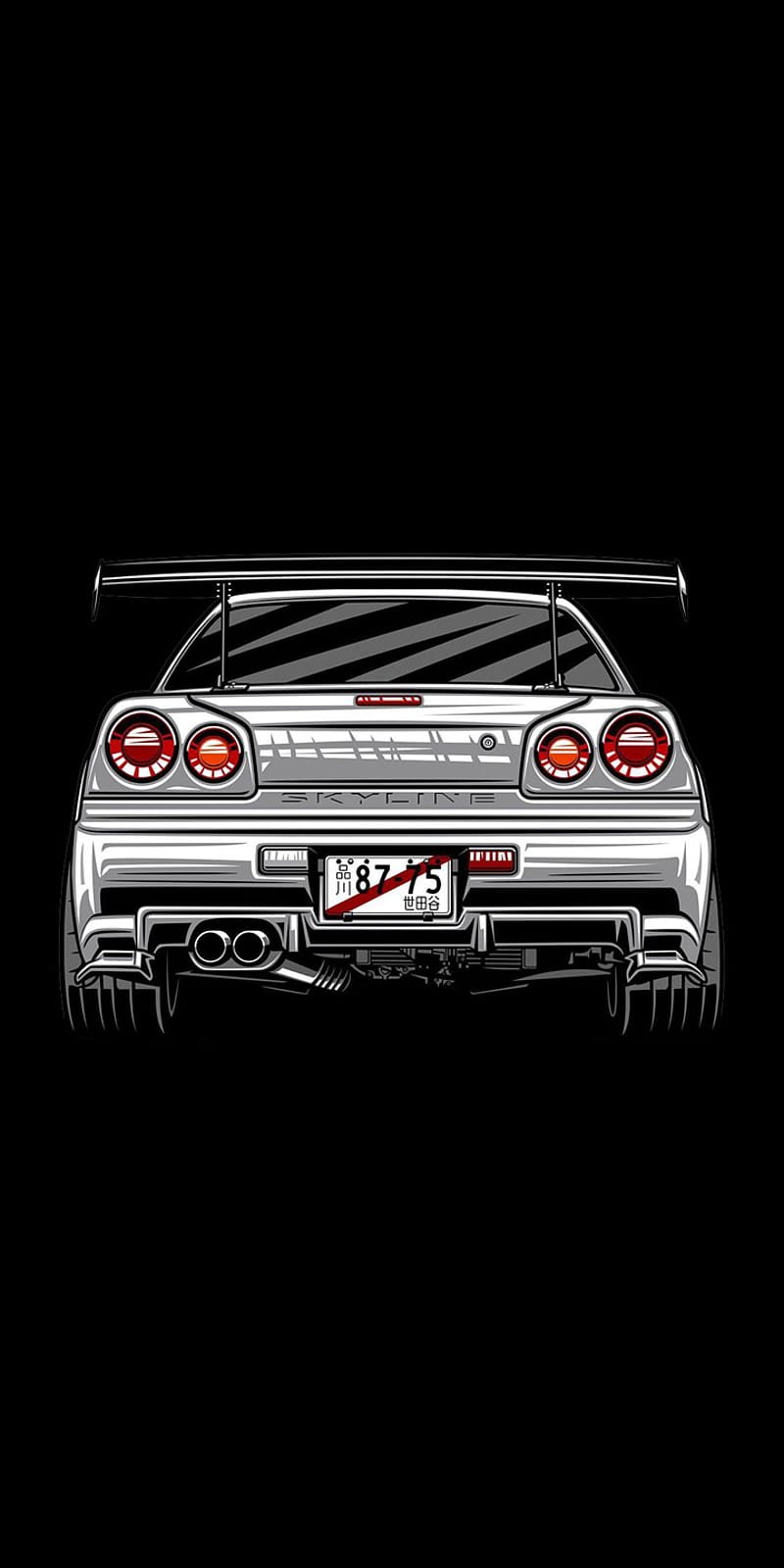 Nissan Skyline r34 вертикальные