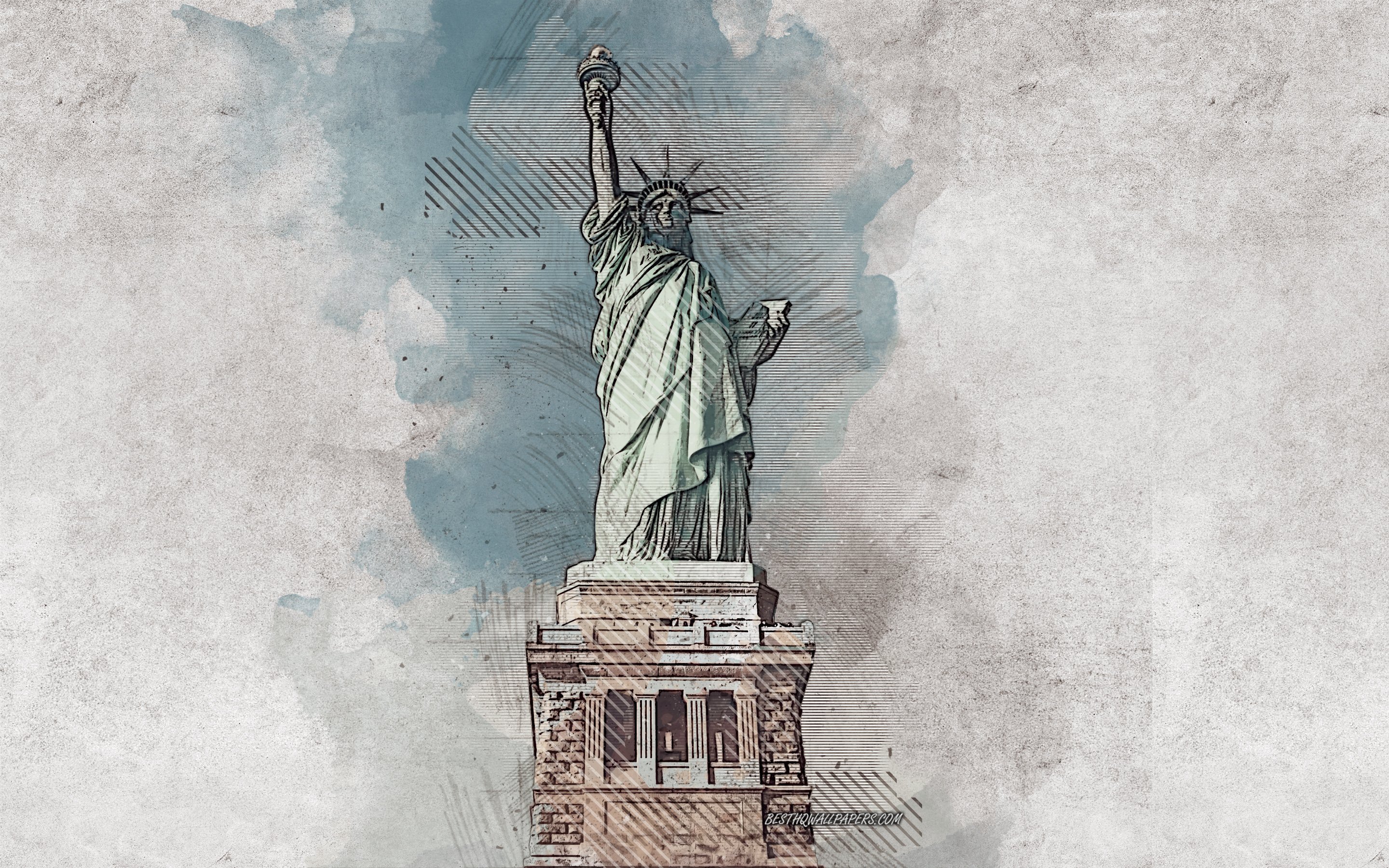 Статуя свободы Нью-Йорк арт