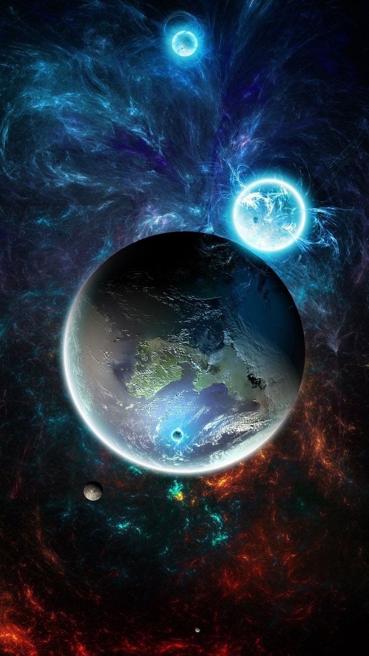 Планета земля в космосе