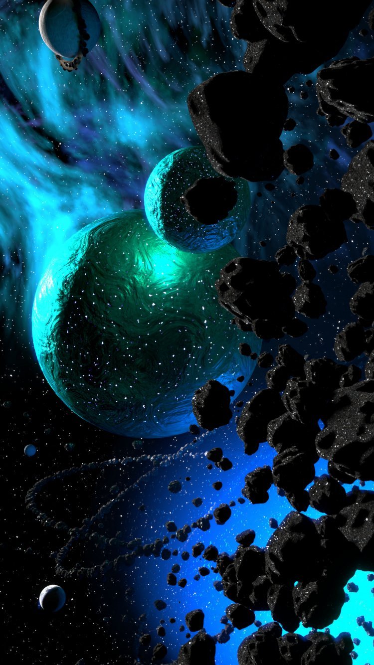 Космос Планета сбоку в хорошем качестве