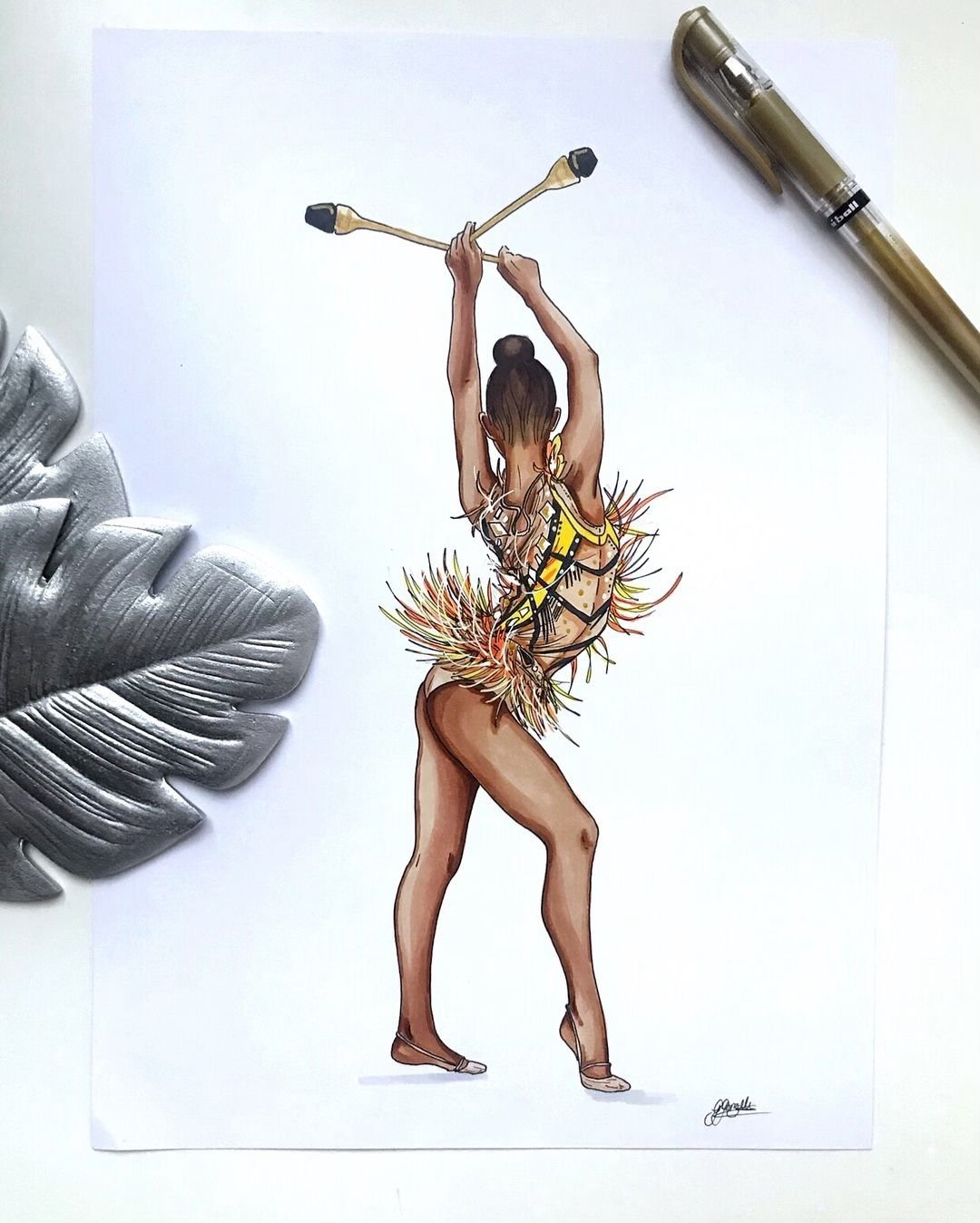 Идеи для рисунков в стиле " гимнастика"