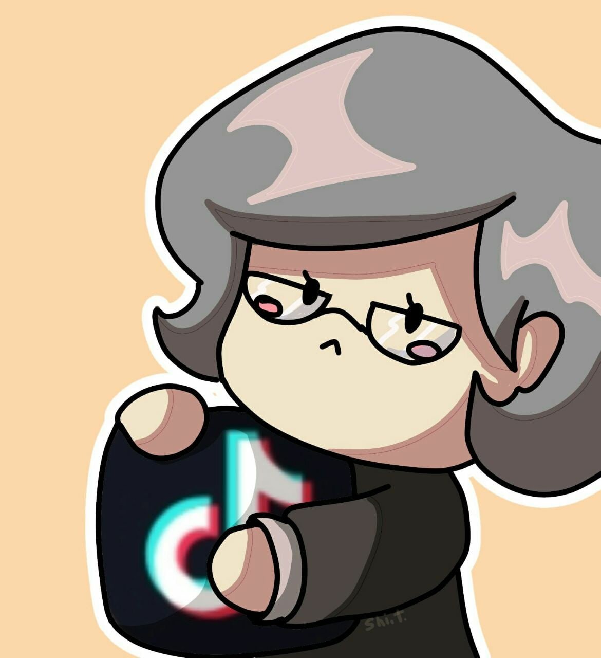 Куромаку с сигаретой арт