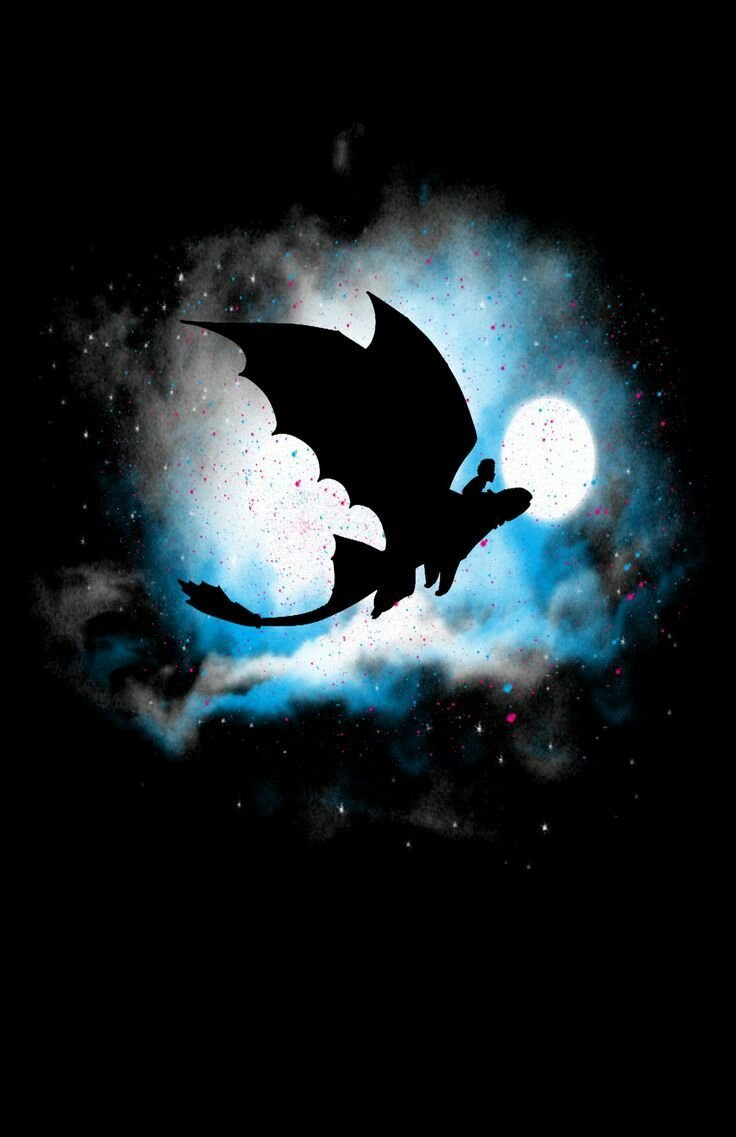 Ночная фурия силуэт