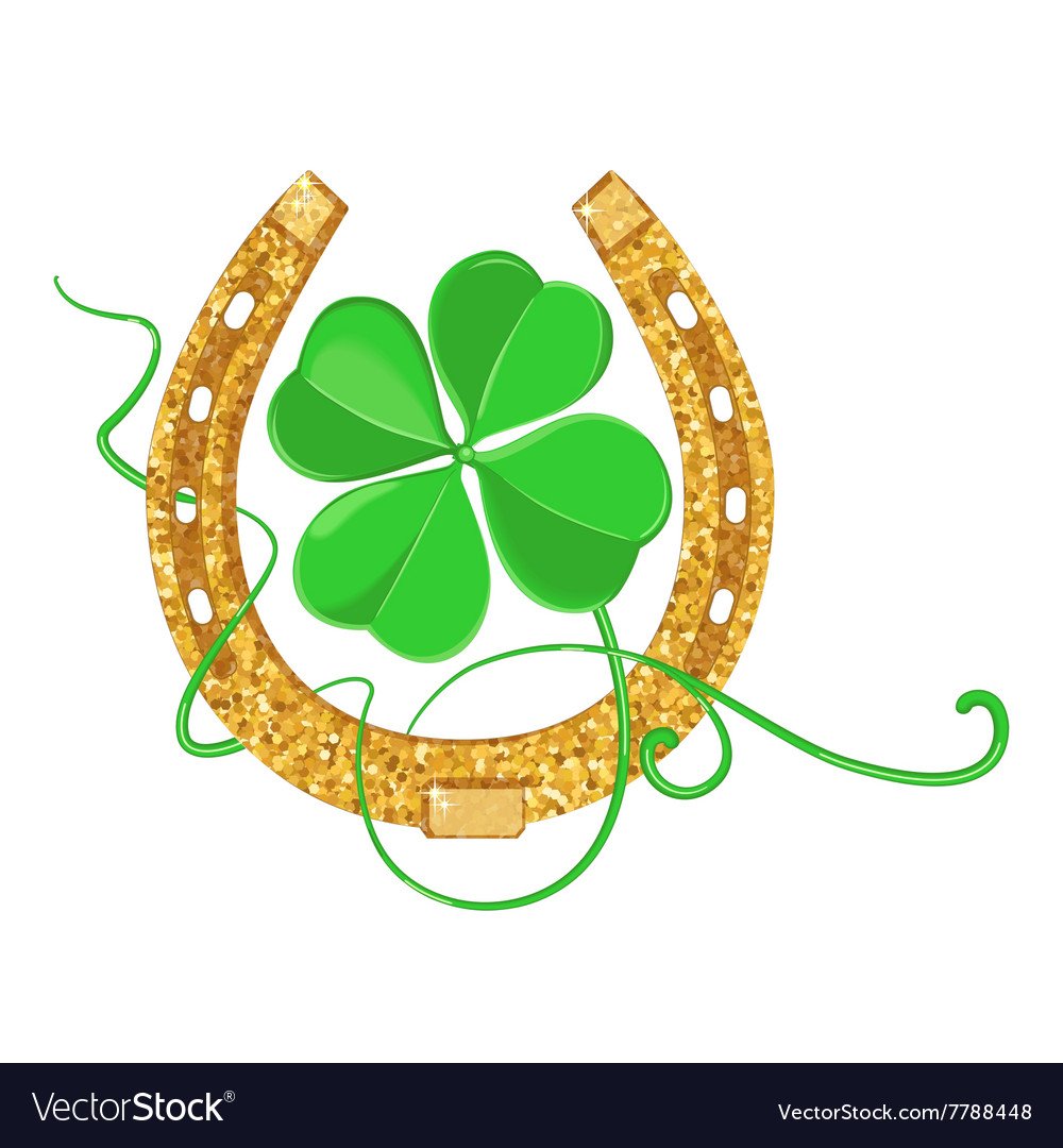 Четырехлистник клевера в подкове