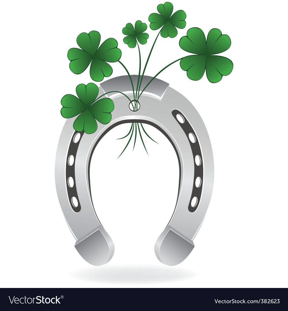 Подкова с клевером